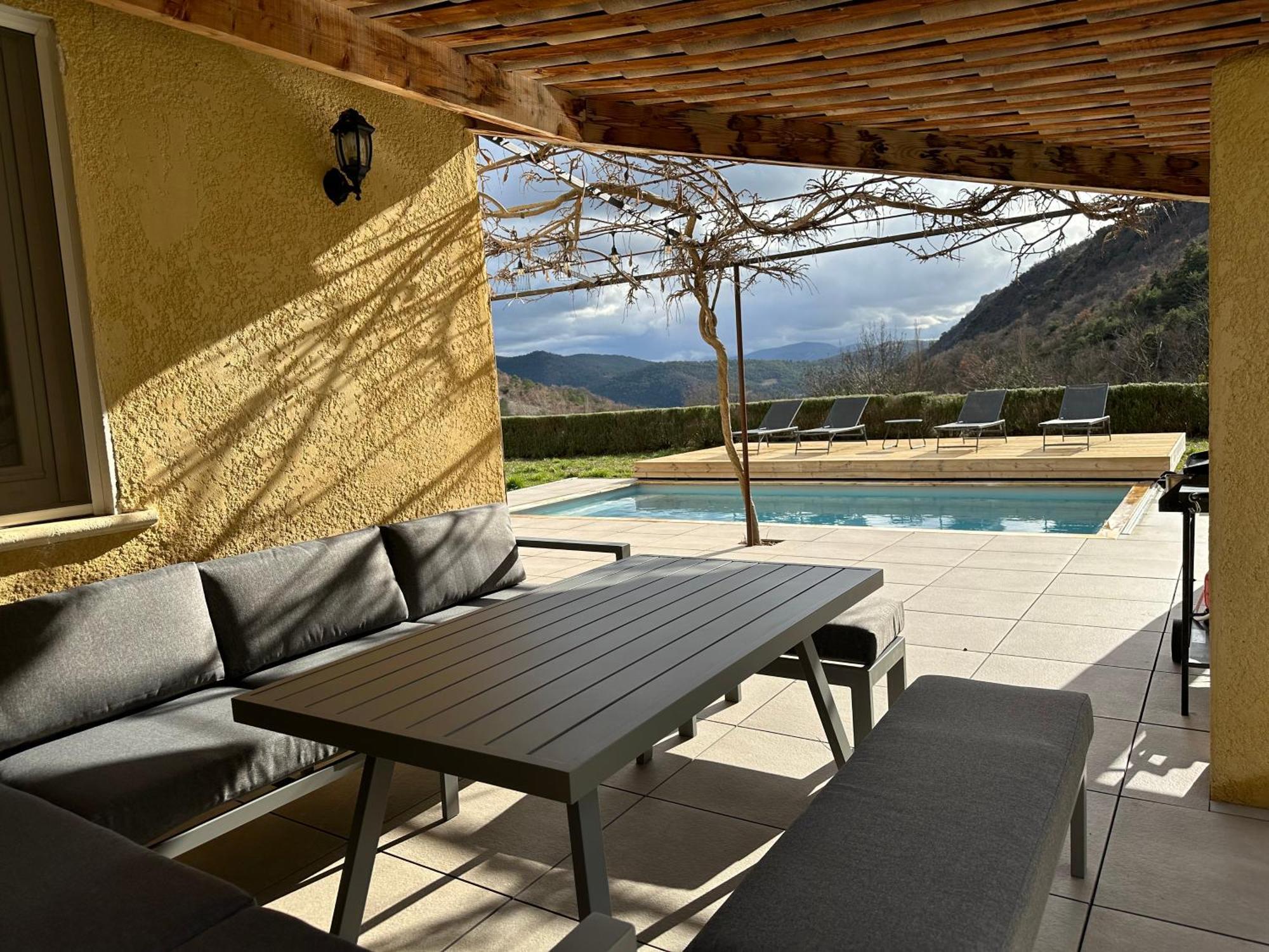Estive des Angelettes Piscine chauffée Sauna Saint-Ferréol-Trente Esterno foto