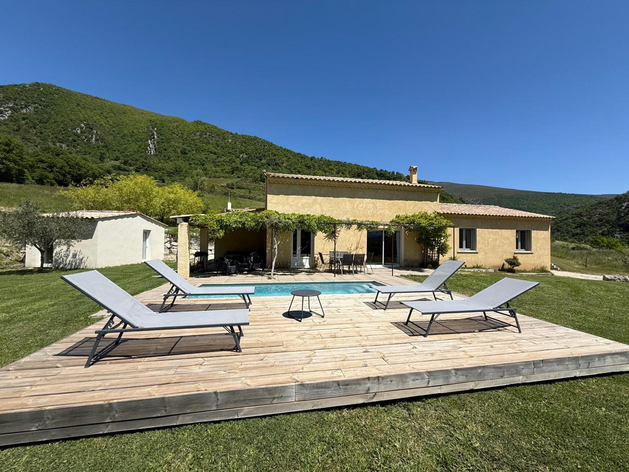 Estive des Angelettes Piscine chauffée Sauna Saint-Ferréol-Trente Esterno foto